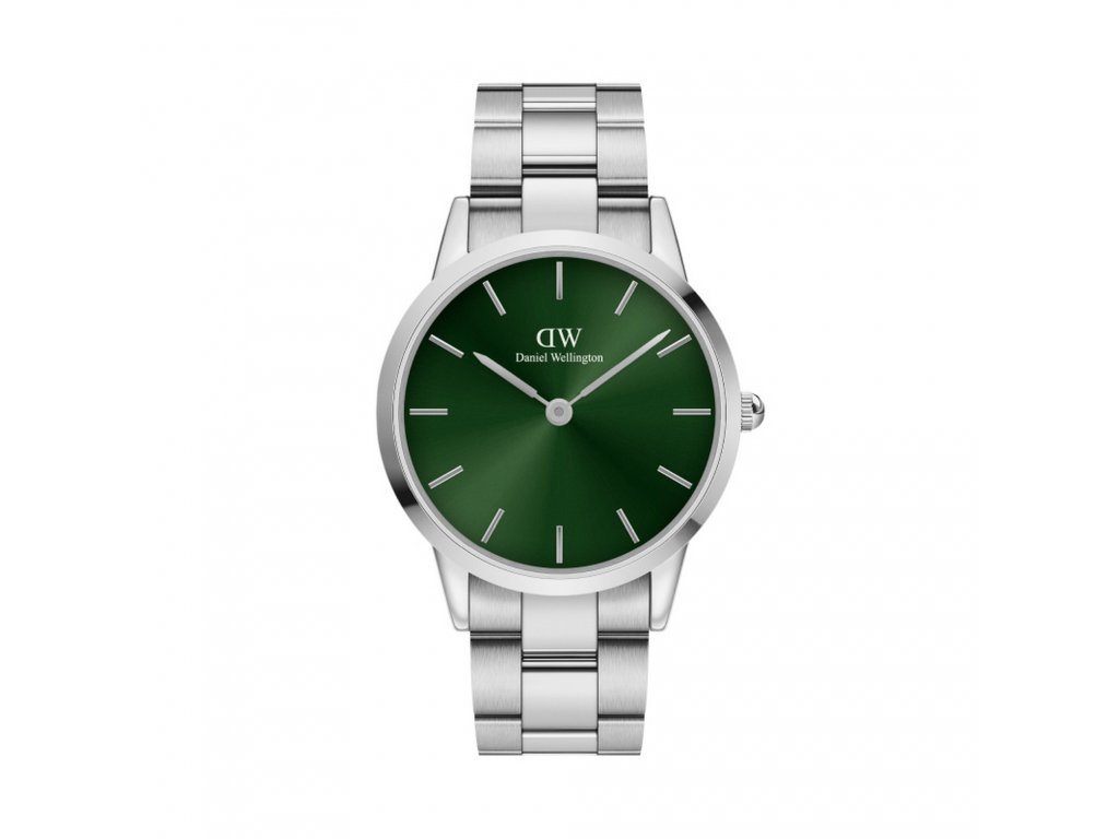 2616 daniel wellington hodinky iconic emerald 40 mm silver