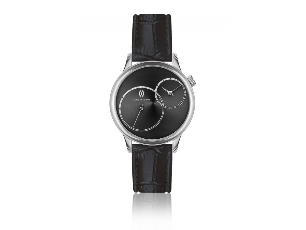 Marc Malone hodinky Vincent Croco Black Leather CBF-2200S