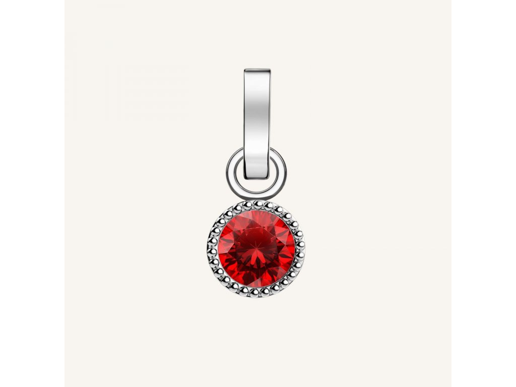 Rosefield strieborný prívesok Birthstone July color