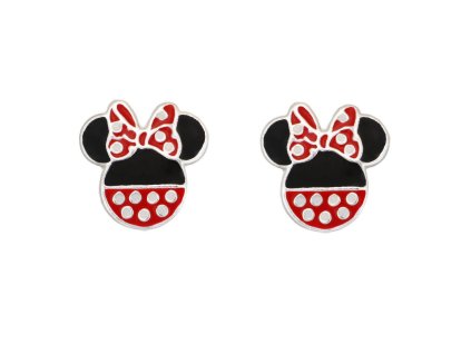 Disney detské náušnice Minnie Mouse strieborné ES00084SL.CS