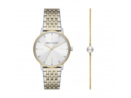 Armani Exchange dámská dárková sada hodinek Lola a náramku AX7156SET