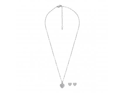 10492 fossil damska darkova sada ocelovych sperku jf04669set