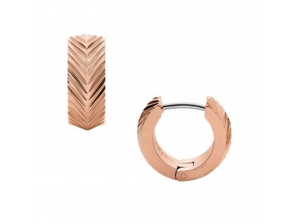 10603 fossil damske nausnice pozlacene ruzovozlate jf04662791