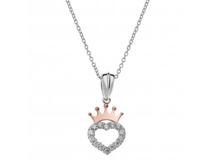 10834 disney detsky nahrdelnik srdce s korunkou stribrny cs00003tzwl p cs