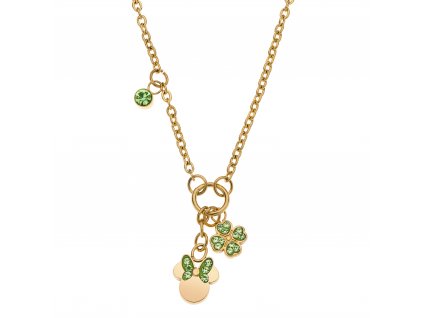 10852 disney detsky nahrdelnik minnie mouse ocelovy pozlaceny n600604yrgl 157 cs