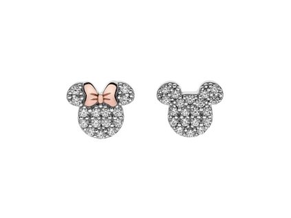 10972 disney detske nausnice minnie a mickey mouse stribrne es00015tzwl cs