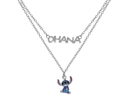 11029 disney detsky dvojity nahrdelnik lilo stitch stribrny ns00059srhl 17 cs