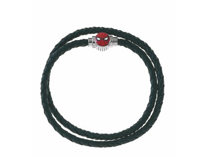 11086 marvel pansky naramek spider man kozeny cerny b600610l cs