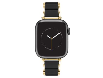11131 anne klein reminek kombinace silikon a ocel pro apple watch 38 40 41 wk 1054gpbk38