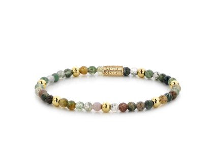 Rebel & Rose náramek Indian Summer s pozlacenou sponou, 4mm (Velikost XS)