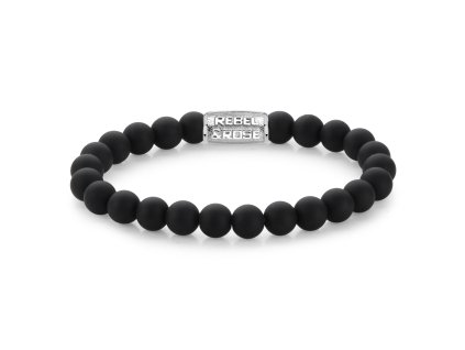 Rebel & Rose pánský kuličkový náramek, Mad Panther, 8mm (Velikost M)