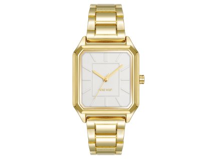 11492 nine west damske hodinky hranate zlate nw 3002svgb