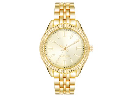 11501 nine west damske hodinky kulate zlate nw 3004chgb