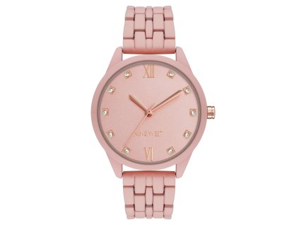 11519 nine west damske hodinky kulate ruzove nw 3014lplp