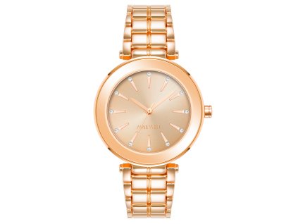 11540 nine west damske hodinky kulate ruzovo zlate nw 3020rgrg
