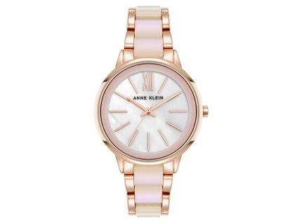 11561 anne klein damske hodinky kulate zlate ak 1412irrg