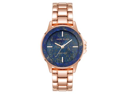 11585 anne klein damske hodinky kulate ruzovo zlate ak 4132blrg