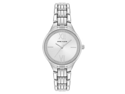 11594 anne klein damske hodinky kulate stribrne ak 4061svsv