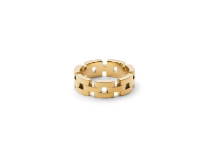 Daniel Wellington zlatý prsten ocelový 3-Link