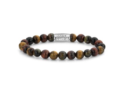 Rebel & Rose bracelet RR-80009-SL Who's afraid of the Tiger II - 8mm M