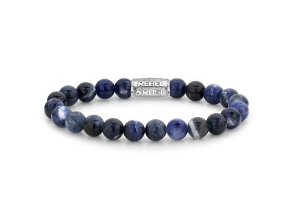 Rebel & Rose bracelet RR-80010-SL Midnight Blue II - 8mm M