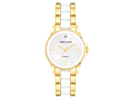12131 anne klein damske hodinky kulate ak 4118wtgb