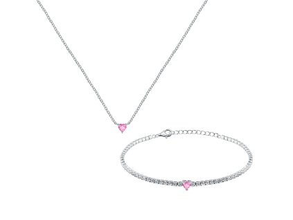 12148 la petite story darkova sada stribrny naramek a nahrdelnik lps20awv03