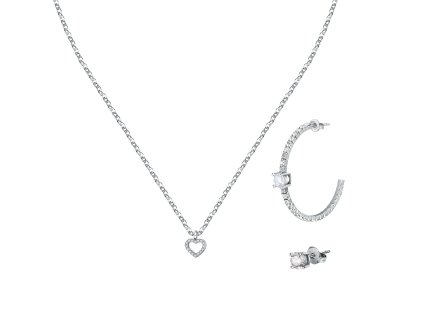 12157 la petite story darkova sada ocelovy nahrdelnik a dve single nausnice lps20asd05