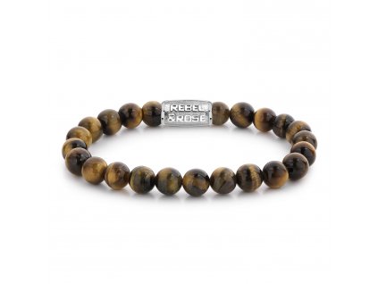 Rebel & Rose pánský náramek Tiger Lily, 8mm (Velikost M)