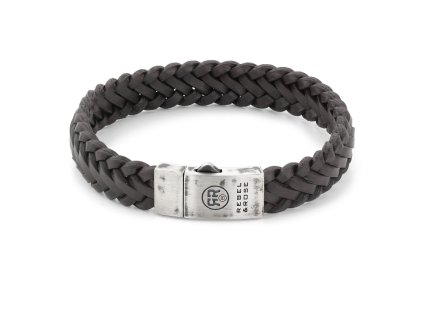 Rebel & Rose pánský náramek Braided Raw Matt Earth (Velikost M)