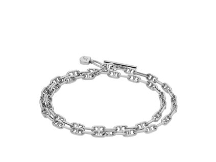 12697 fossil damsky dvojity naramek d link ocelovy ja7245040