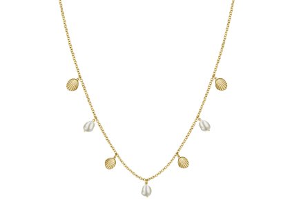 13252 rosefield multi shell and pearl charms necklace gold jmspng j161