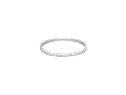 Rosefield Women's Bangle Rhodium Plated JBCBS-J1034