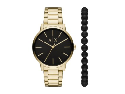 Armani Exchange CAYDE darčeková sada hodiniek a náramku AX7119