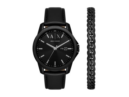 Armani Exchange BANKS dárková sada hodinek a náramku AX7147SET