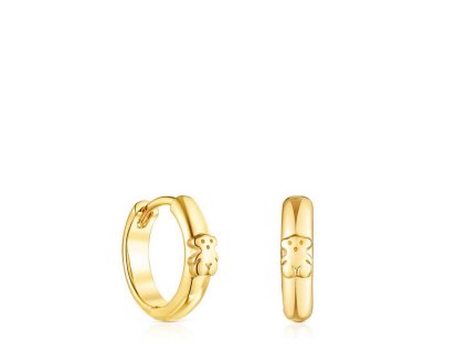 TOUS Women's Silver Gold Plated Earrings 1003912000