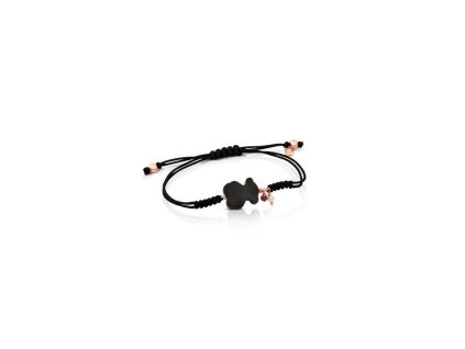 TOUS Women's Gold Plated Onyx Bracelet 1000109100