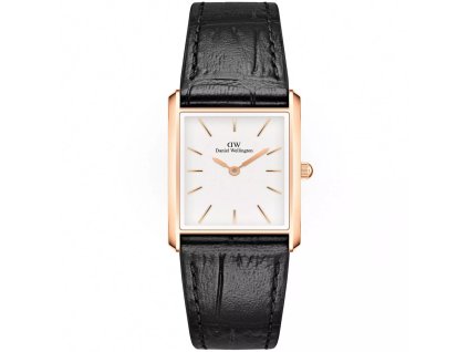 daniel wellington bound black crocodile rose gold dw00100693