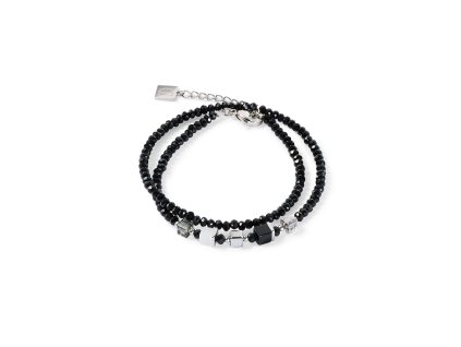 Coeur de Lion women's double bracelet Iconic GeoCUBE 4464/30-1300