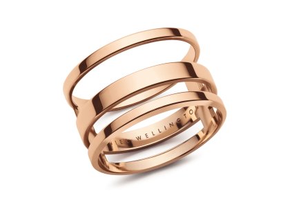 Daniel Wellington dámský trojitý prsten ocelový Elan (Velikost 54)