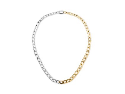 DW00401977 Contrast Link Necklace Two Tone 500mm S G 01 4000x5000