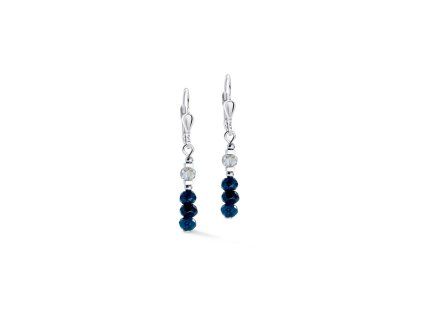 Coeur de Lion dámské náušnice Rhythm Jade Navy 2043/20-0717