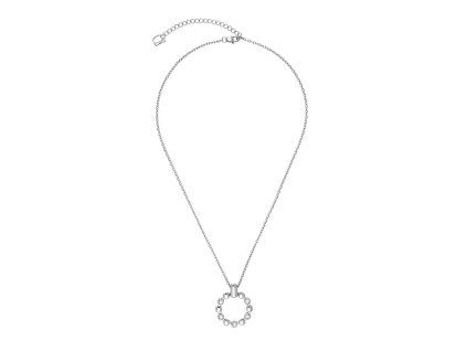 Coeur de Lion dámský náhrdelník Soft Cube Circle Glow silver 2055/10-1817