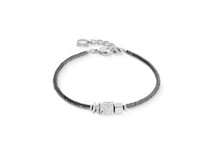 Coeur de Lion dámský náramek Cube Trio Facets silver-grey 2040/30-1224