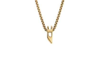 Diesel D Logo unisex steel necklace DX1670710