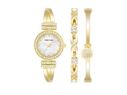 2973 2 anne klein set hodinek a naramku ak 1868gbst