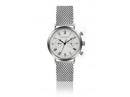 405 walter bach hodinky wiesbaden silver mesh bbe 3520