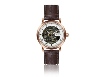 417 walter bach hodinky heppenheim croco brown leather bav b041r