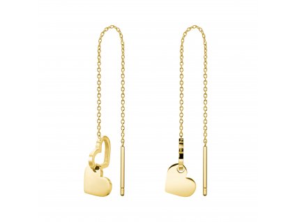 6794 1 rosefield nausnice ve zlate barve double heart jedhg j686