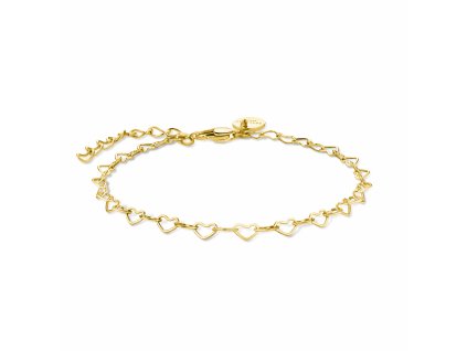 6806 3 rosefield naramek ve zlate barve heart chain jbhcg j682